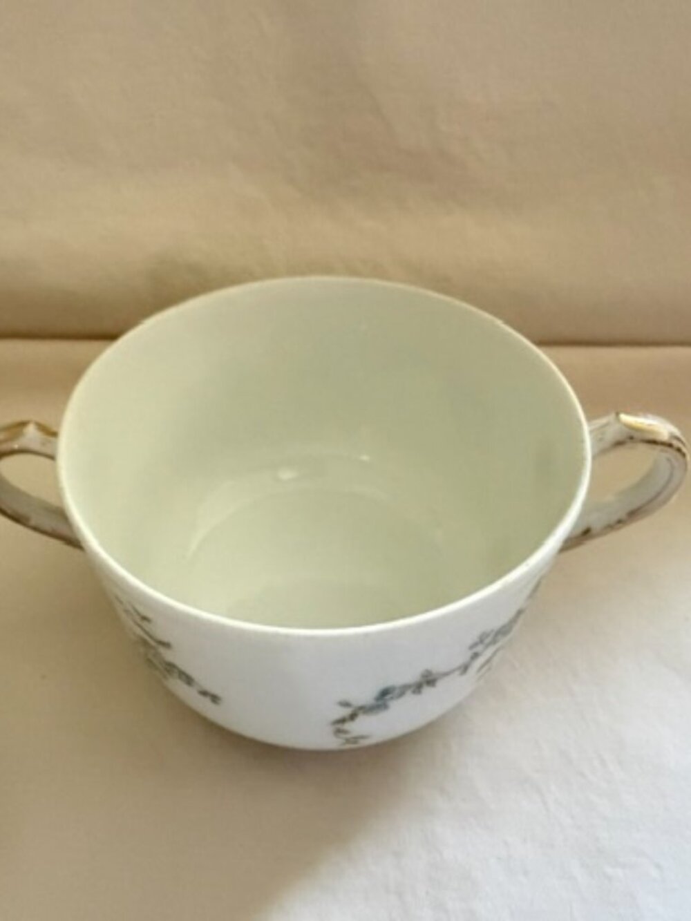 Vintage Limoges Porcelain Lidded Sugar Bowl - Picture 10 of 12